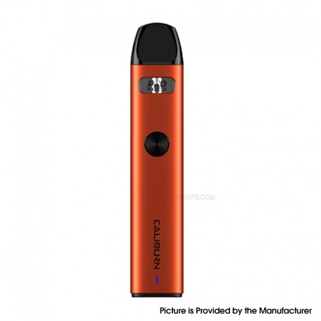 [Ships from Bonded Warehouse] Authentic Uwell Caliburn A2 Pod System Kit - Orange, 520mAh, 2.0ml, 0.9ohm, CRC Version