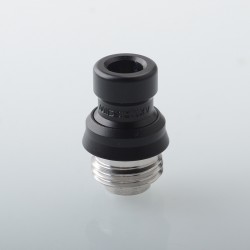 Mission XV Cosmos V2 Booster Style Integrated Drip Tip for BB / Billet / Boro AIO Box Mod - Black, Stainless Steel + POM