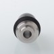 Mission XV Cosmos V2 Booster Style Integrated Drip Tip for BB / Billet / Boro AIO Box Mod - Black, Stainless Steel + POM