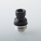 Mission XV Cosmos V2 Booster Style Integrated Drip Tip Set for BB / Billet / Boro AIO Box Mod - Silver, 4 PCS Mouthpieces