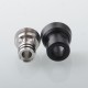 Mission XV Cosmos V2 Booster Style Integrated Drip Tip Set for BB / Billet / Boro AIO Box Mod - Silver, 4 PCS Mouthpieces