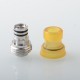 Mission XV Cosmos V2 Booster Style Integrated Drip Tip for BB / Billet / Boro AIO Box Mod - Brown, Stainless Steel + PEI