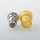 Mission XV Cosmos V2 Booster Style Integrated Drip Tip for BB / Billet / Boro AIO Box Mod - Brown, Stainless Steel + PEI