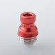 Mission XV Cosmos V2 Booster Style Integrated Drip Tip for BB / Billet / Boro AIO Box Mod - Red, Aluminum + Stainless Steel