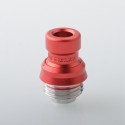 Mission XV Cosmos V2 Booster Style Integrated Drip Tip for BB / Billet / Boro AIO Box Mod - Red, Aluminum + Stainless Steel