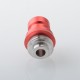 Mission XV Cosmos V2 Booster Style Integrated Drip Tip for BB / Billet / Boro AIO Box Mod - Red, Aluminum + Stainless Steel