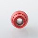 Mission XV Cosmos V2 Booster Style Integrated Drip Tip for BB / Billet / Boro AIO Box Mod - Red, Aluminum + Stainless Steel