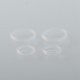 Mission XV Cosmos V2 Booster Style Integrated Drip Tip for BB / Billet / Boro AIO Box Mod - Red, Aluminum + Stainless Steel