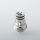 Mission XV Cosmos V2 Booster Style Integrated Drip Tip for BB / Billet / Boro AIO Box Mod - Red, Aluminum + Stainless Steel