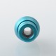 Mission XV Cosmos V2 Booster Style Integrated Drip Tip for BB / Billet / Boro AIO Box Mod - Blue, Aluminum + Stainless Steel