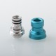 Mission XV Cosmos V2 Booster Style Integrated Drip Tip for BB / Billet / Boro AIO Box Mod - Blue, Aluminum + Stainless Steel