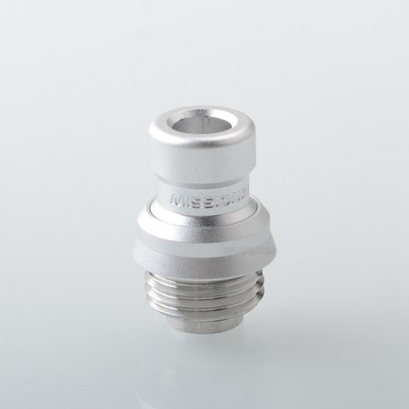 Mission XV Cosmos V2 Booster Style Integrated Drip Tip for BB / Billet / Boro AIO Box Mod - Silver, Aluminum + Stainless Steel