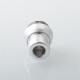 Mission XV Cosmos V2 Booster Style Integrated Drip Tip for BB / Billet / Boro AIO Box Mod - Silver, Aluminum + Stainless Steel