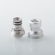 Mission XV Cosmos V2 Booster Style Integrated Drip Tip for BB / Billet / Boro AIO Box Mod - Silver, Aluminum + Stainless Steel