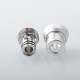 Mission XV Cosmos V2 Booster Style Integrated Drip Tip for BB / Billet / Boro AIO Box Mod - Silver, Aluminum + Stainless Steel