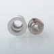 Mission XV Cosmos V2 Booster Style Integrated Drip Tip for BB / Billet / Boro AIO Box Mod - Silver, Aluminum + Stainless Steel