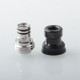 Mission XV Cosmos V2 Booster Style Integrated Drip Tip for BB / Billet / Boro AIO Box Mod - Black, Aluminum + Stainless Steel