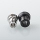 Mission XV Cosmos V2 Booster Style Integrated Drip Tip for BB / Billet / Boro AIO Box Mod - Black, Aluminum + Stainless Steel