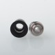 Mission XV Cosmos V2 Booster Style Integrated Drip Tip for BB / Billet / Boro AIO Box Mod - Black, Aluminum + Stainless Steel