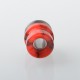 Mission Never Normal Style Drip Tip for BB / Billet / Boro AIO Box Mod - Red, SS + Resin, Air Insert 1.5mm / 2mm / 3.5mm