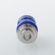 Mission Never Normal Style Drip Tip for BB / Billet / Boro AIO Box Mod - Blue, SS + Resin, Air Insert 1.5mm / 2mm / 3.5mm