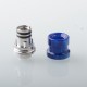 Mission Never Normal Style Drip Tip for BB / Billet / Boro AIO Box Mod - Blue, SS + Resin, Air Insert 1.5mm / 2mm / 3.5mm