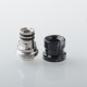 Mission Never Normal Style Drip Tip for BB / Billet / Boro AIO Box Mod - Black, SS + Resin, Air Insert 1.5mm / 2mm / 3.5mm