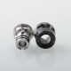 Mission Never Normal Style Drip Tip for BB / Billet / Boro AIO Box Mod - Black, SS + Resin, Air Insert 1.5mm / 2mm / 3.5mm