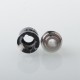 Mission Never Normal Style Drip Tip for BB / Billet / Boro AIO Box Mod - Black, SS + Resin, Air Insert 1.5mm / 2mm / 3.5mm