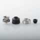 Armor Engine Style RDA Rebuildable Dripping Atomizer w/ BF Pin - Black + Silver, SS, 22mm, Without Logo