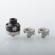 Armor Engine Style RDA Rebuildable Dripping Atomizer w/ BF Pin / Airflow Inserts - Silver + Black, SS, 22mm, Without Logo