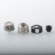 Armor Engine Style RDA Rebuildable Dripping Atomizer w/ BF Pin / Airflow Inserts - Silver + Black, SS, 22mm, Without Logo