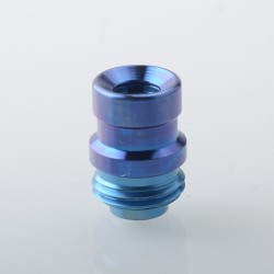 Mission Never Normal Style Titanium Drip Tip for BB / Billet / Boro AIO Box Mod - Blue, Air Insert 1.5mm / 2mm / 3.5mm