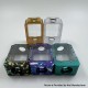 Mission XV Style Space Pod Boro Tank for SXK BB / Billet AIO Box Mod Kit - Purple Blue White, Aluminum