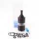 SXK KF Style RTA Rebuildable Tank Vape Atomizer - Black, 316SS + PSU, 3.0ml, 22mm, MTL Vaping