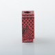 Authentic MK MODS Engraved Boro Tank with Warrior Pattern for SXK BB / Billet AIO Box Mod Kit - Red, Aluminum Alloy