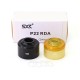 SXK Monarchy P22 Style RDA Replacement Top Cap - Black + Brown, POM + PEI (2 PCS)