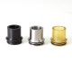 SXK Monarchy P22 Style RDA Replacement Drip Tip - Black + Brown + Silver, POM + PEI + 316SS (3 PCS)