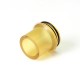 SXK Monarchy P22 Style RDA Replacement Drip Tip - Black + Brown + Silver, POM + PEI + 316SS (3 PCS)