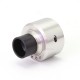 SXK Monarchy P22 Style RDA Rebuildable Dripping Atomizer w/ BF Pin - Silver, 316SS, 22mm Diameter