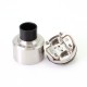 SXK Monarchy P22 Style RDA Rebuildable Dripping Atomizer w/ BF Pin - Silver, 316SS, 22mm Diameter