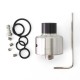 SXK Monarchy P22 Style RDA Rebuildable Dripping Atomizer w/ BF Pin - Silver, 316SS, 22mm Diameter