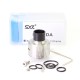 SXK Monarchy P22 Style RDA Rebuildable Dripping Atomizer w/ BF Pin - Silver, 316SS, 22mm Diameter