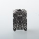 Authentic MK MODS Engraved Boro Tank with Warrior Pattern for SXK BB / Billet AIO Box Mod Kit - Silver, Aluminum Alloy