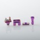 Unkwn One Unreal Style RBA Bridge for Billet / BB / Boro Tank - Purple, Titanium