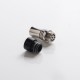 [Ships from Bonded Warehouse] 9 Holes Airflow 510 Drip Tip for RDA / RTA / RDTA - Silver, SS + Delrin, 30mm Length, 7mm Inner