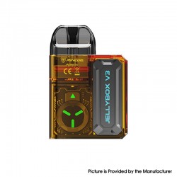 [Ships from Bonded Warehouse] Authentic Rincoe Jellybox V3 Pod System Kit - Amber Clear, 750mAh, 3ml, 0.8ohm