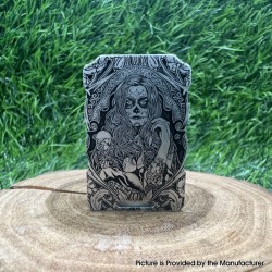 RPC Style Boro Tank for SXK BB / Billet AIO Box Mod Kit - The Ghost Bride Pattern, Aluminum