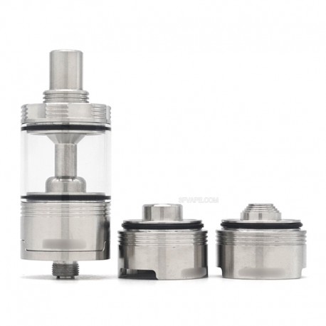 Ulton Moka Style RTA Rebuildable Tank Atomizer w/ 7 Air Pins + 3 Chambers - Sliver, 316SS, 4.5ml, 22mm