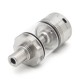 Ulton Moka Style RTA Rebuildable Tank Atomizer w/ 7 Air Pins + 3 Chambers - Sliver, 316SS, 4.5ml, 22mm